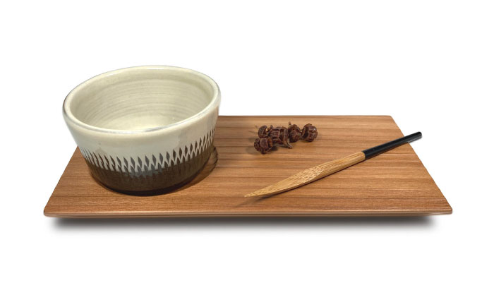 杉ウッドソーサー5枚セット　日田市 / ライフデザインショップ エリアス　ソーサー トレー プレート [ARAC018]