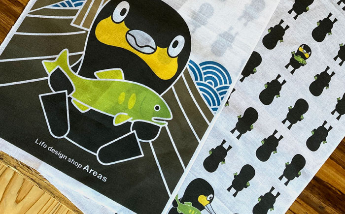 【日田のかわいいキャラクター】ご当地手ぬぐい5種セット　日田市 / ライフデザインショップ エリアス　てぬぐい タオル タペストリー [ARAC021]