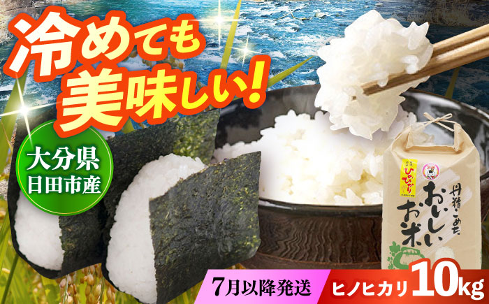 【先行予約・26年7月以降発送】令和7年産大分県産ヒノヒカリ  10kg　日田市 / JAおおいた日田グリーンセンター こめ コメ 米 [ARDX023]
