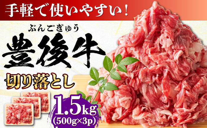 【たっぷり大満足！】おおいた豊後牛 牛肉 切り落とし 1.5kg (500g×3) 日田市 / 株式会社MEAT PLUS　肉 牛肉 和牛 [AREI005] 【単品】1.5kg(500g×3)