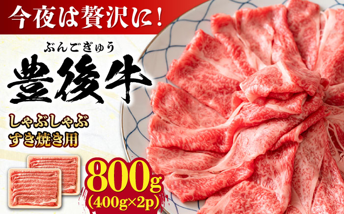 おおいた豊後牛 しゃぶしゃぶすき焼き用（肩ロース・肩バラ・モモ）800g(400g×2) 日田市 / 株式会社MEAT PLUS　 牛 和牛 [AREI012] 【単品】800g(400g×2)