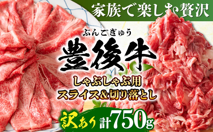 【訳あり】おおいた豊後牛 しゃぶしゃぶすき焼き セット（スライス・切り落とし） 750g しゃぶしゃぶ 日田市 / 株式会社MEAT PLUS　肉 牛肉 和牛 [AREI014] 【単品】750g
