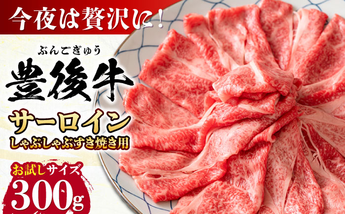 【厳選部位】おおいた豊後牛 サーロイン しゃぶしゃぶすき焼き用 300g 日田市 / 株式会社MEAT PLUS　牛 うし 黒毛和牛 和牛 豊後牛 [AREI015] 【単品】300g