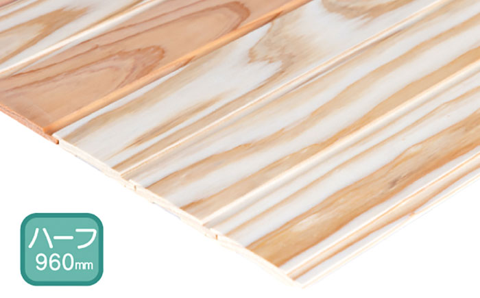 日田杉 羽目板20枚(腰壁用/ハーフサイズ) 日田市 / マルウメ梅江製材所株式会社 DIY リフォーム 装飾 [ARFU002]