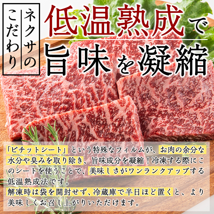＜定期便・全6回＞おおいた和牛 赤身ステーキ 400g 定期便 (偶数月にお届け) 国産 牛肉 肉 霜降り 低温熟成 ステーキ A4 和牛 ブランド牛 BBQ 個包装 冷凍 大分県 佐伯市 【DH285】【(株)ネクサ】