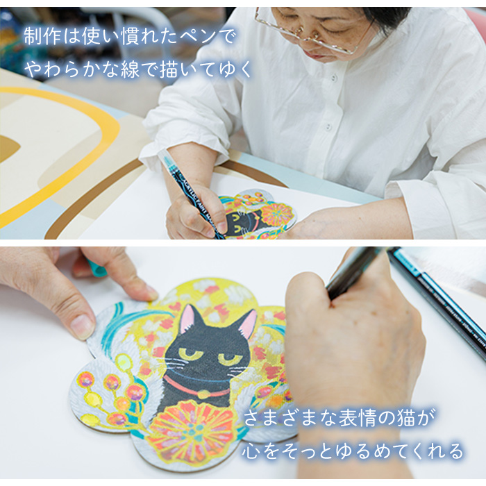 ＜福田素子＞ 創作グループ「かるくびるど」 オーダー原画B (2Lサイズ相当) イラスト アート 絵 雑貨 絵画 オリジナル インテリア 大分県 佐伯市 【JF002】【まんがスタジオもとちゃん.ネット】