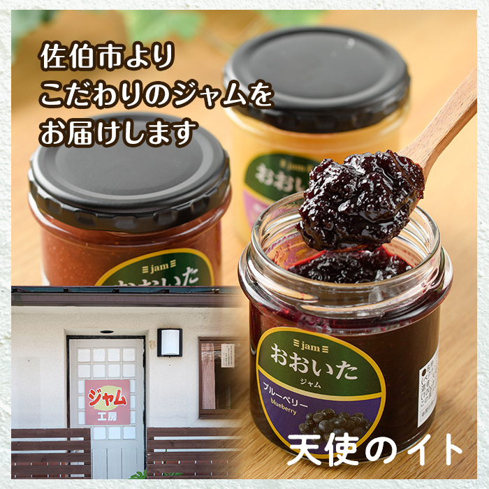 果実と野菜のおおいたジャム(3種・135g×各1個) 大分県産 ブルーベリー いちご 苺 焼きいも 焼きイモ さつまいも サツマイモ 紅はるか さとうきび使用 パン【AI02】【天使のイト】