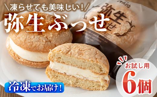 ＜お試し用＞弥生ぶっせ (計6個) ブッセ ショウガ しょうが 生姜 特産品 スイーツ アイス お菓子 おやつ 焼き菓子 お取り寄せ 個装 冷凍 【AJ72】【(有)ケーキ大使館クアンカ・ドーネ】