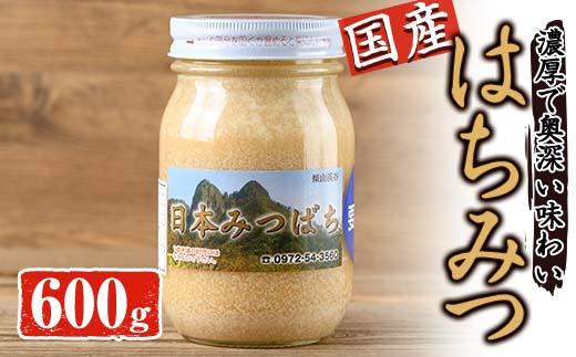 国産 はちみつ (600g) ハチミツ 蜂蜜 ロイヤルゼリー 調味料 スイーツ 多賀さん採蜜 大分県 佐伯市【AY66】【(公財)さいき農林公社】