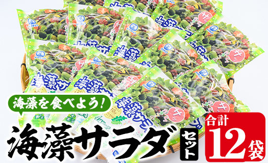 海藻サラダ (合計12袋・1袋3P入)海藻 寒天 ヘルシー ダイエット カロリーオフ サラダ 酢の物 スープ  常温 大分県 佐伯市【CW11】【(株)山忠】