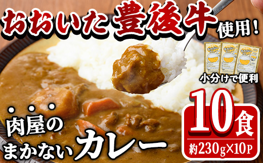 肉屋のまかない 豊後牛 カレー (計2.3kg・230g×10P) レトルト レトルトカレー 簡単調理 湯煎調理 ビーフカレー おおいた豊後牛 ご当地カレー【HE07】【吉野】