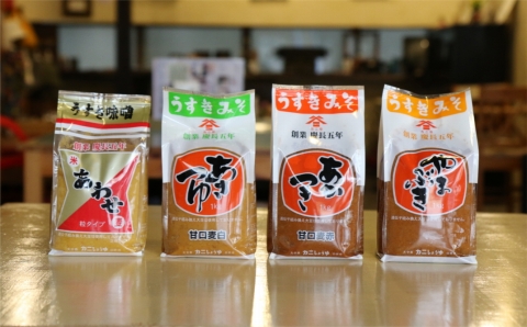 カニ醤油の麦味噌4種でデッケーナ！（1kg）×4種