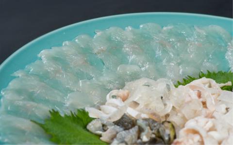 明治より和食一筋の老舗料亭★喜楽庵　天然トラフグ刺し（3人前）［冷蔵］