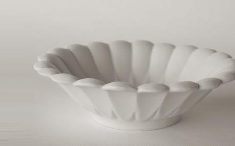 〔臼杵焼〕輪花サラダボウルＬ