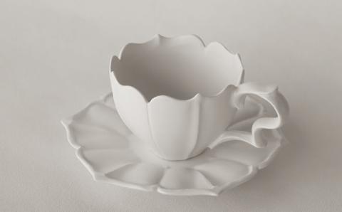 〔臼杵焼〕稜花ティーカップ＆ソーサー【1客】