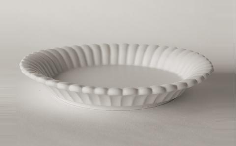 〔臼杵焼〕輪花デザート皿（大）2枚セット