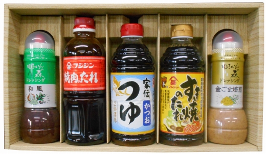 ［フジジン］便利な定番調味料の詰め合わせ　和風彩華セット