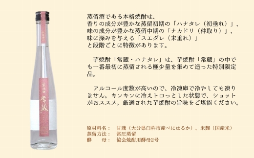 創業150周年記念酒★芋焼酎常蔵「ハナタレ」（300ml）