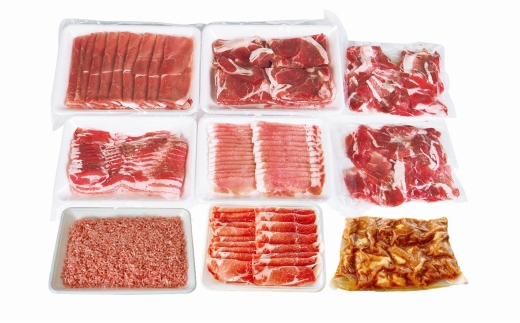 豚肉食べ尽しセット！小分けで便利♪大分県産 豚詰め合わせ８種（約３㎏）