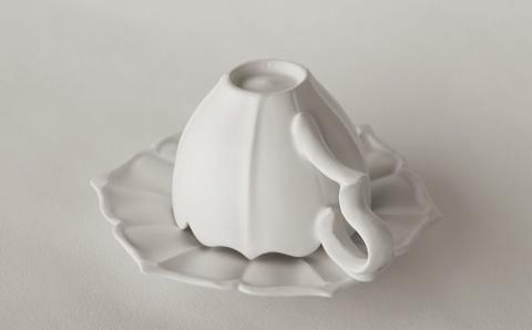 〔臼杵焼〕稜花ティーカップ＆ソーサー【1客】