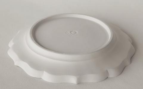 〔臼杵焼〕稜花リム皿（L）【２枚セット】