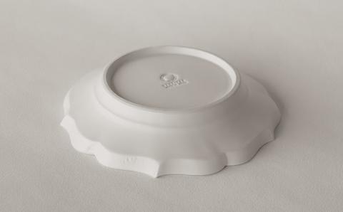 〔臼杵焼〕稜花リム皿（S）【２枚セット】(BI0109) 白 S