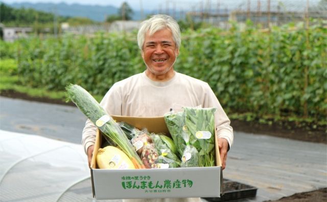 化学合成農薬等不使用！安心安全な「ほんまもん野菜」を10品目前後お届け♪