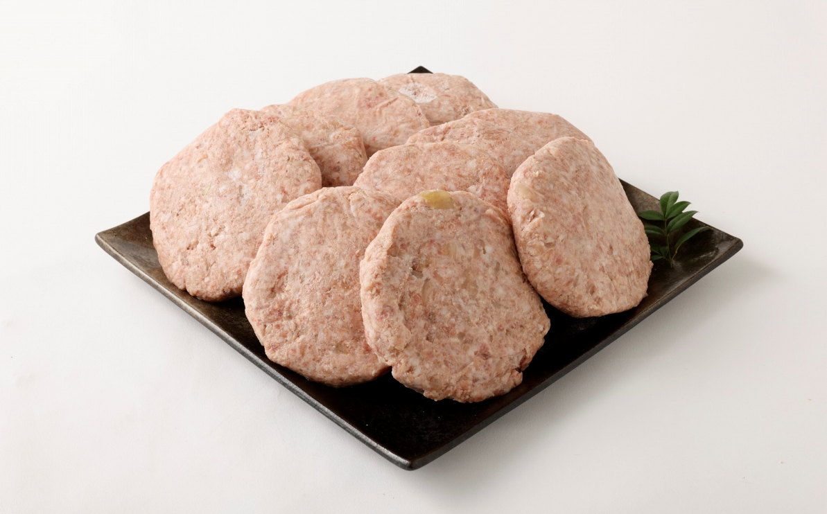 どどーんと2㎏！精肉店自慢のビッグハンバーグ（約200ｇ×10個）