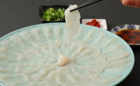 明治より和食一筋の老舗料亭★喜楽庵　天然トラフグ刺し（3人前）［冷蔵］