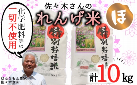 【令和7年度産】 《精米》佐々木さんの「れんげ米」（10kg）
