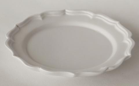 〔臼杵焼〕稜花リム皿（L）【２枚セット】