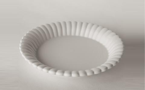 〔臼杵焼〕輪花デザート皿（大）2枚セット