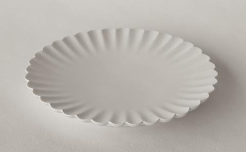 〔臼杵焼〕輪花プレート（2枚セット）