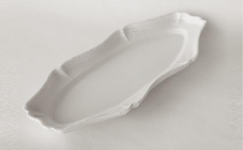 〔臼杵焼〕輪花オーバル長皿【1枚】(BI0102)