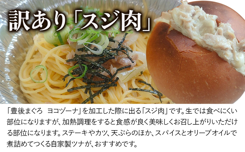 豊後まぐろ ヨコヅーナ 訳あり スジ肉 1kg | 訳アリ マグロ 便利 津久見市