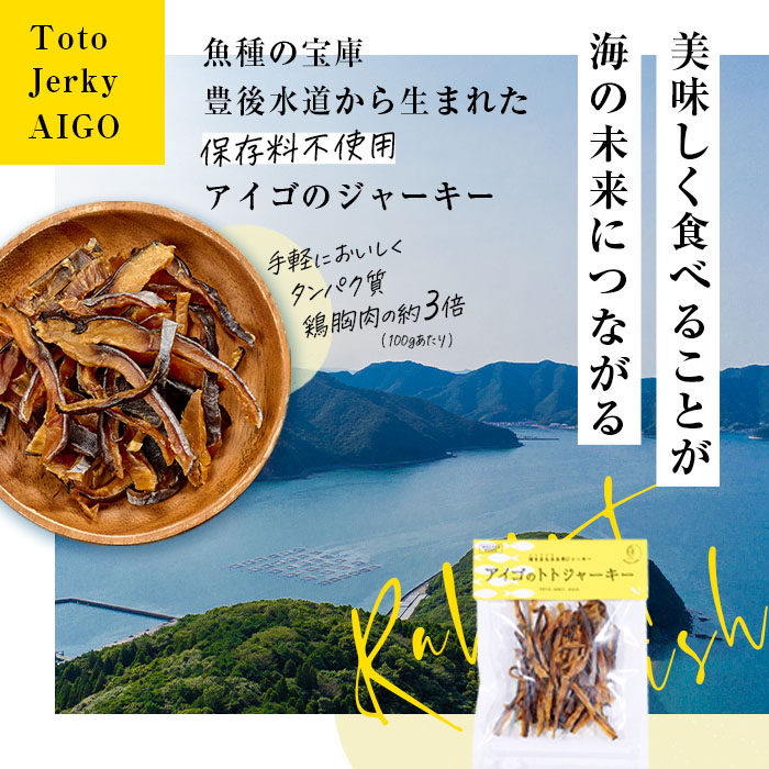 アイゴのトトジャーキー 30g×3袋 魚 おつまみ スナック おやつ 珍味 加工品 ジャーキー 常温 保存料不使用 大分県産 九州産 津久見市 国産