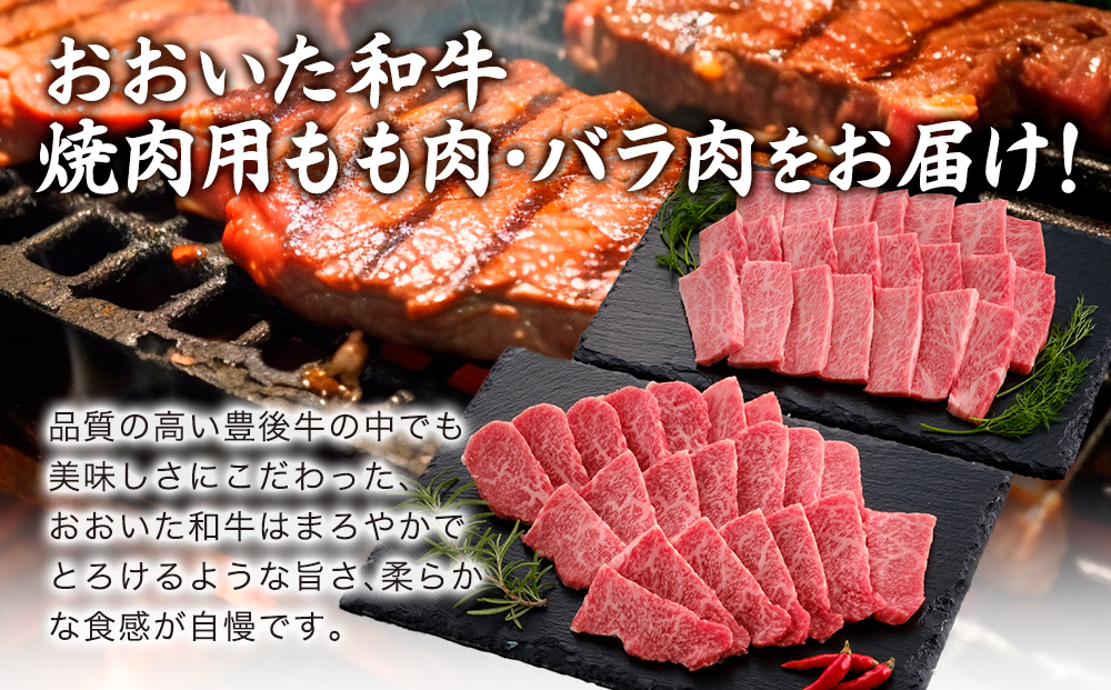おおいた和牛 もも・バラ焼肉用 各400g 牛肉 和牛 豊後牛 ブランド牛 赤身肉 焼き肉 焼肉 バーベキュー 大分県産 九州産 津久見市 国産 送料無料