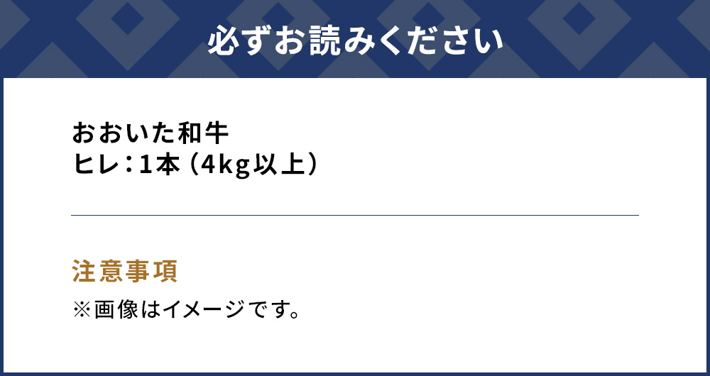 おおいた和牛 ヒレ肉 1本(4kg以上) 和牛 豊後牛 国産牛 赤身肉 焼き肉 ステーキ肉 大分県産 九州産 津久見市 国産