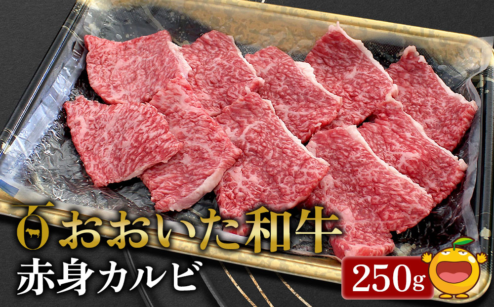 おおいた和牛 赤身カルビ 250g 牛肉 和牛 ブランド牛 黒毛和牛 赤身肉 焼き肉 焼肉 バーベキュー 大分県産 九州産 津久見市 熨斗対応