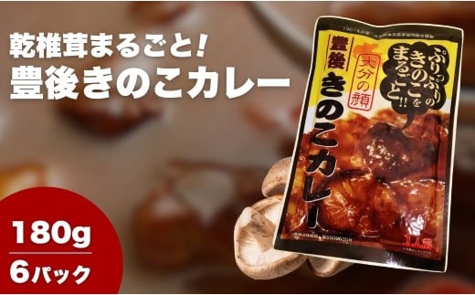 【レトルトカレー】豊後きのこのレトルトカレー 180g✕6食 | レトルト カレー れとるとかれー カレールー カレーレトルトライス カレー食 うまカレー 御当地カレー 津久見市