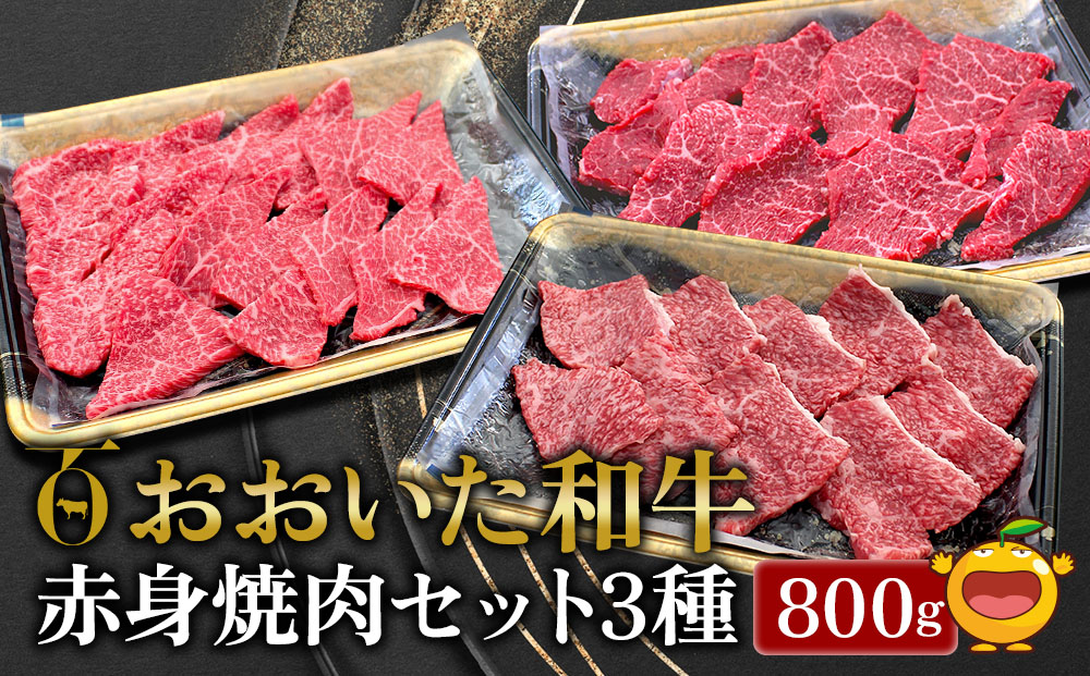 【おおいた和牛】 赤身焼肉セット3種 (特選赤身250g  赤身300g 赤身カルビ250g) | 牛肉 黒毛和牛 大分県 九州 津久見市 国産