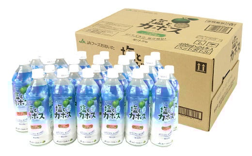 大分県 かぼす飲料 ｢塩とカボス｣ 495ml 24本