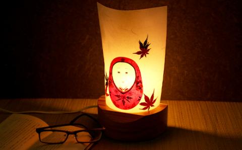 花あかり「姫だるま」 ランプシェード 伝統工芸品