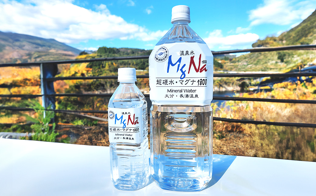 【2個口】 硬水ミネラルウォーター マグナ1800 お出かけ＆ご自宅セット （500ml×24本、2L×12本） 計2箱