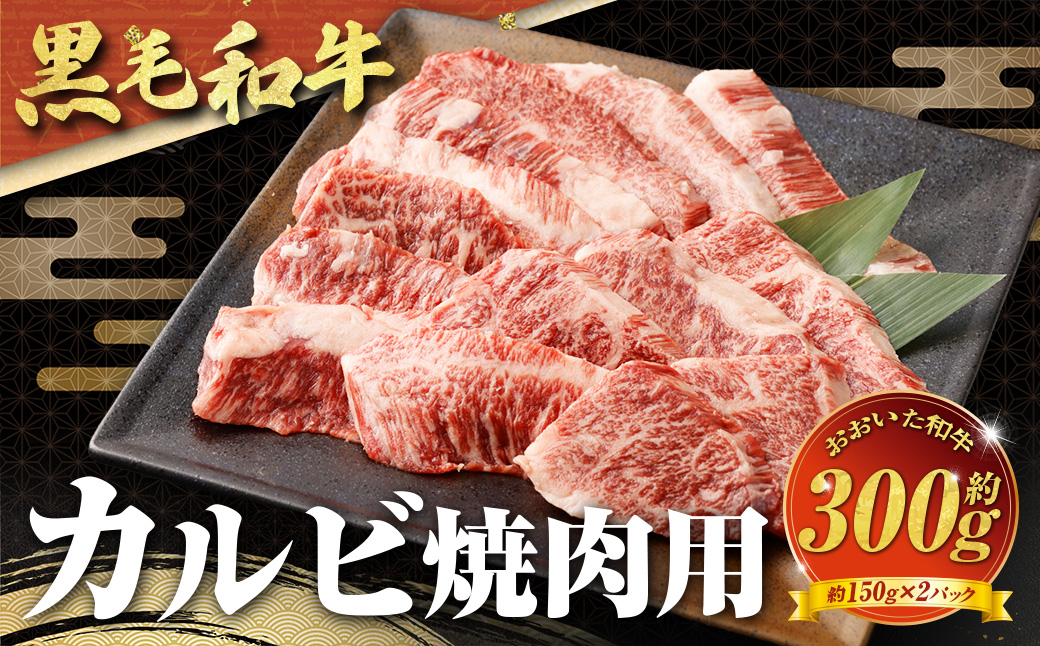 【黒毛和牛】 おおいた和牛/カルビ焼肉用 約300g（約150g×2）