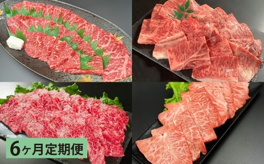 【6ヶ月定期便】 【盛々焼肉食べ比べ】 おおいた和牛（赤身・肩ロース・上カルビ・ミスジ） 各約800g 計約3.2kg