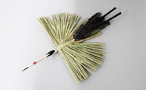 田染荘小崎のわら細工「鶴」