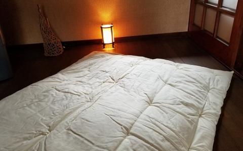 綿わた100％の手作り肌布団