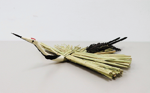 田染荘小崎のわら細工「鶴」