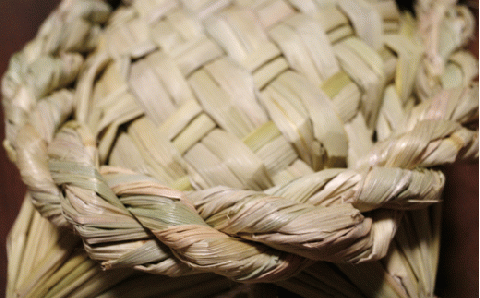 田染荘小崎のわら細工「亀」